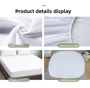 Protège-<span class=keywords><strong>matelas</strong></span> imperméable en fibre de bambou tricoté sur mesure pour hôtel et maison, <span class=keywords><strong>housse</strong></span> de <span class=keywords><strong>matelas</strong></span> anti-urine antidérapante - Product Image 6