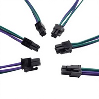 Rangkaian Kabel Kustom Molex Pitch 4.2mm Konektor Mini-Fit 4 6 8 Pin 5557-04R-400 Perakitan Kabel ATX CPU Komputer Elektronik