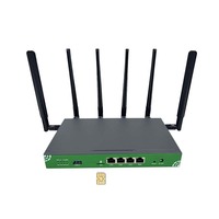 Router CPE 5G Desbloqueado, Wifi6 para Hogar y Oficina, Huastlink HC851, Antena Externa, Wifi 6 en Versión Global TTL, Módem, VLAN, Router 5G