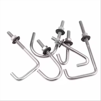 Boulon à crochet de toiture en acier inoxydable 304 J haute résistance M5 M6 avec rondelle en caoutchouc à écrou hexagonal 6mm