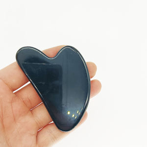Wholesale Rose Quartz Guasha Face Body Massage Scraper Heart Shape Jade Pink Gua Sha Stone - Product Image 5
