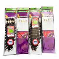 4x Perruques bouclées Deep Wave de 20 pouces, 100g, pour tresses au crochet style Boho Goddess, extensions de cheveux synthétiques en vrac résistantes à la chaleur