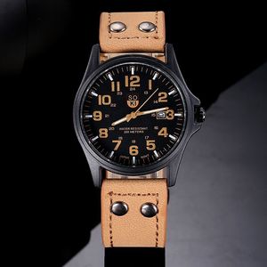 <span class=keywords><strong>Orologio</strong></span> da Polso SOKI da <span class=keywords><strong>Uomo</strong></span>, Sportivo, Casual, Elegante, Economico, al Quarzo <span class=keywords><strong>con</strong></span> <span class=keywords><strong>Cinturino</strong></span> <span class=keywords><strong>in</strong></span> <span class=keywords><strong>Pelle</strong></span> - Product Image 5