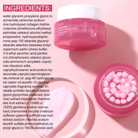 Crème Visage Personnalisée à Marque Blanche PDRN au Collagène Rose avec Micro-perles Élastiques 55g pour Tous Types de Peau ; Fabrication OEM/ODM