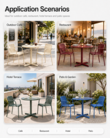 Ensemble chaise et table de cantine au design moderne, en cuir PU écologique, rembourré, empilable, pour centre commercial et hôtel