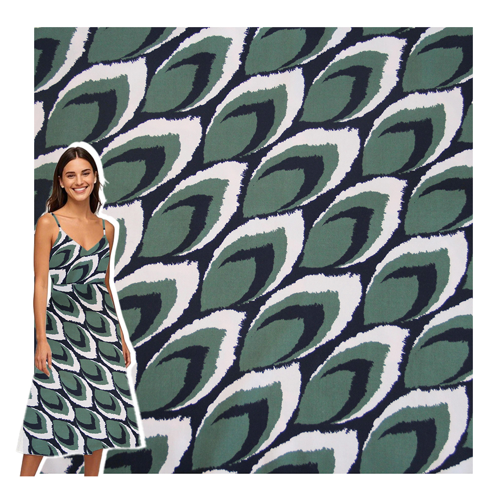 New Arrival 100% Rayon Floral Printed Viscose Twill Fabric for Women's Skirts Dresses Free Sample