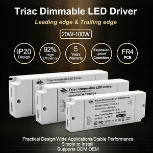 Wholesale DC12V 24V 20W 30W 40W 50W 60W 80W 100W Triac <strong>Dimmable</strong> Ultra Thin <strong>LED</strong> <strong>Driver</strong> with ETL SAA CE Certification - Product Image 2