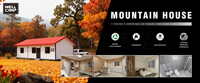 WELLCAMP Vente Chaude Maison de Montagne Préfabriquée Cabane en Bois en Forme de A Chalet Alpin pour l'Été Maison de Vacances Modulaire pour Jardin