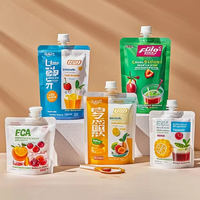 Pochettes souples personnalisées de 250 ml et 500 ml en PE avec bec verseur pour emballage de lait liquide, aliments pour animaux et gelée, imprimées en héliogravure, recyclables