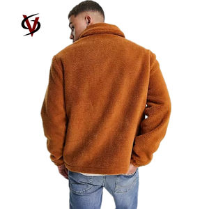 Giacca Shacket in Pile con Logo Ricamato Personalizzato per Uomo - Product Image 2