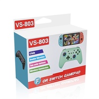 Contrôleur de jeu noir conçu en usine pour Switch programmable pour Steam IOS Android PC Xbox avec moteur de vibration