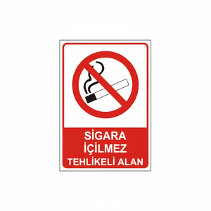Señal de Tráfico Reflectante de Acero para Prohibir Fumar y Zonas Peligrosas, Señal de Advertencia de Seguridad Vial - Product Image 2