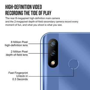 KXD D68S Asli Smartphone Android, 2GB + 32GB, Buka Kunci Wajah 6.088 Inci Quad Core Hingga 1.5GHz 4G SIM Ganda Ponsel Bermerek (Biru) - Product Image 4