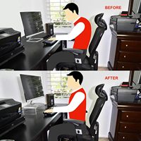 Support d'écran en acrylique transparent robuste pour bureau et domicile, support de moniteur en lucite, présentoir premium pour ordinateur