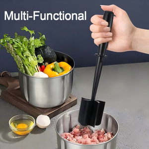 Hachoir à viande haut de gamme à 5 lames courbes, résistant à la chaleur et antiadhésif, idéal pour le bœuf haché et les hamburgers – Vente Flash - Product Image 6