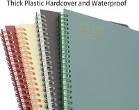 Carnet de notes A5 personnalisable à couverture PVC imprimée, pages vierges, avec reliure à feuilles mobiles ou spirale, idéal pour un cadeau
