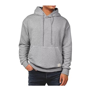 Sweat-shirt à capuche uni |   Sweat à capuche en polaire douce polyester/coton, anti-rétrécissement, respirant, coupe-vent, motif uni - Product Image 5