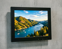 Monitor LCD Industri 10,4 Inci 1024x768 4:3 Layar Kecerahan Tinggi HDMI VGA untuk Peralatan Otomasi Pabrik