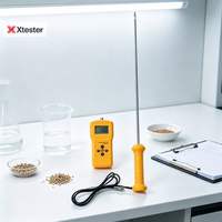 Humidimètre pour foin Xtester HM300H |   Testeur d'humidité des fourrages de haute technologie avec sonde étendue pour luzerne et diverses herbes sèches 009