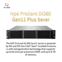 Serveur en rack HPE DL380 Gen11 Plus Proliant avec processeur Xeon, mémoire DDR4 32/64 Go, disque dur 1 To, garantie 1 an