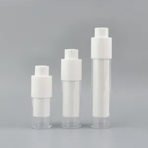 15ml 30ml 50ml Plastic Pp Acrylic Cosmetic Serum Rotate Twist Up Airless Pump Bottles For Skincare And Lotion Packaging