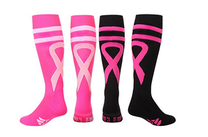 Calcetines de <span class=keywords><strong>compresión</strong></span> Edición Especial cáncer de mama cinta médica rodilla alta <span class=keywords><strong>media</strong></span> - Product Image 3