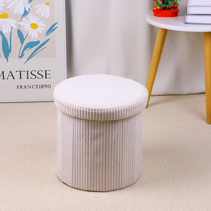 Custom Fabric <strong>Stools</strong> &amp; Ottomans <strong>Storage</strong> <strong>Stool</strong> with <strong>Storage</strong> Velvet Ottoman Bench - Product Image 6
