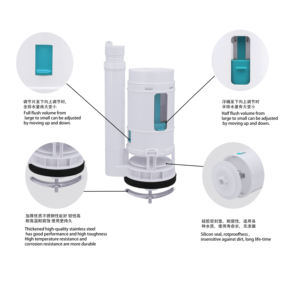 拉丁美洲2英寸防抱死制动系统双冲洗阀，适用于一台电脑马桶水箱浴室冲洗器马桶水箱冲洗阀 - Product Image 4