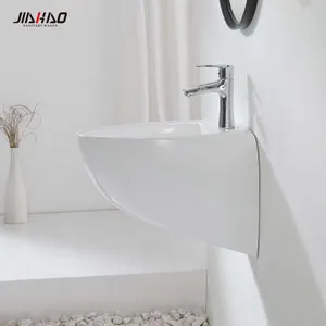 JIAHAO 5500B Square Luxus zu Hause verwenden glänzende Waschbecken Waschbecken Waschbecken Lavabo Wandbehang Waschbecken