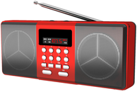 Radio numérique portable AM FM avec batterie rechargeable, écran LCD, lecteur MP3 USB et carte TF, haut-parleur intégré