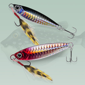 Leurre de pêche en eau salée à motif écailles de poisson tombantes 12344, appât pour eaux moyennes - Product Image 1
