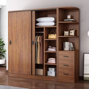 モダンでシンプルな寝室向けMDF収納ワードローブ（賃貸物件にも） - Product Image 4