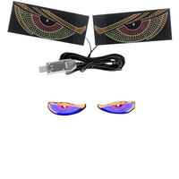 Écran LED matriciel 5V USB à yeux de démon animés, panneau d'affichage LED pour pare-brise de voiture ou camion, lumières de démon super lumineuses