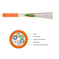 Kabel optik serat optik peniup angin serat optik tipe terbaru GCYFY 12 Core