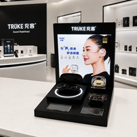 Support d'affichage pour écouteurs en acrylique avec système de contrôle intégré, présentoir de comptoir promotionnel pour écouteurs avec éclairage LED