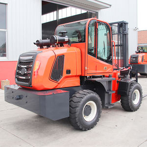 Gratis verzending ruw terrein heftruck 3-10 ton duurzaam volledig hydraulisch Japanse motor 4WD off-road boerderij diesel heftruck - Product Image 2