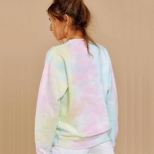 2022 New Fashion Casual High Quality Cotton Oversize Blank Customized Streetwear Unisex Women <strong>Tie</strong> <strong>Dye</strong> <strong>Sweatshirt</strong> - Product Image 5