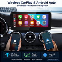 Système multimédia automobile Android 14 sans fil AUTO CarPlay avec écran 12,3 pouces pour Mercedes Benz Classe V W447 GLC X253 Classe C W205 S205 NTG5.5