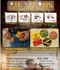 Disponibile in Magazzino Strisce Orali VIP ROYAL di Alta Qualità per Energia Maschile, Film Orale <span class=keywords><strong>a</strong></span> Rapido Scioglimento per la <span class=keywords><strong>Salute</strong></span> degli Adulti - Product Image 3