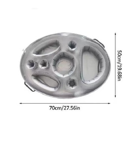 <span class=keywords><strong>Dia</strong></span> 28 Inch 8-Khoang Nổi Hồ Bơi Khay Thức Ăn, Hồ Bơi Bơm Hơi Uống Nước Giải Khát Mát Phục Vụ Thanh Cho Mùa Hè Ngoài Trời Bơi Hồ Bơi - Product Image 3