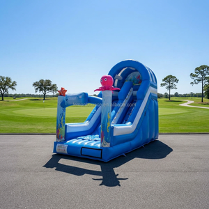 Château gonflable de haute qualité sur le thème de l'océan, parc d'attractions gonflable pour enfants, trampoline gonflable <span class=keywords><strong>avec</strong></span> toboggan, <span class=keywords><strong>location</strong></span> pour fêtes - Product Image 2
