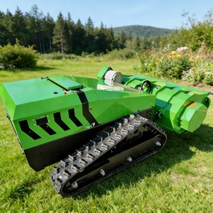 เครื่องตัดหญ้าแบบฟลายวีล ควบคุมระยะไกล ได้รับการรับรองมาตรฐาน CE EPA  แบบเลี้ยวศูนย์  ติดตั้งบนรถตีนตะขาบ  สำหรับทุกสภาพพื้นผิว  ใช้พลังงานไฟฟ้า ควบคุมระยะไกล  พร้อมใบมีดตัดหญ้า - Product Image 2