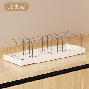 Organizzatore Estraibile per <span class=keywords><strong>Pentole</strong></span> e Padelle Tofaney, Porta <span class=keywords><strong>Pentole</strong></span> in Acciaio Inox con 9 Scomparti Regolabili, Porta Coperchi Bianco per <span class=keywords><strong>Cassetto</strong></span> - Product Image 4