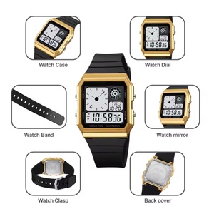 Nouvelle montre sport numérique pour homme, étanche 5ATM, alarme, multifonctionnelle, bracelet en PU, montre sport personnalisée étanche 2347 - Product Image 5