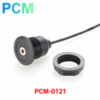 Câble d'extension audio stéréo 3,5 mm mâle-femelle avec montage sur panneau rond, faisceau de câbles jack AUX pour casque, pour haut-parleurs de voiture et PC