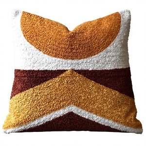 Stylish Boho Outdoor Tufted Cotton Woven Geometric Vintage Pattern <b>Throw</b> Pillow Cover Removable & Washable ITHL - Product Image 1