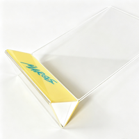 Support de table en acrylique haute transparence pour cartes de table, présentoir promotionnel personnalisé avec logo pour menu de restaurant
