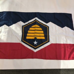 Hot Bán Utah Thêu 3X5FT Cờ Mỹ 50 Nhà Nước Cờ Bền 210D Oxford Vải Thêu Mạnh Mẽ Và Chống Để Kéo - Product Image 1