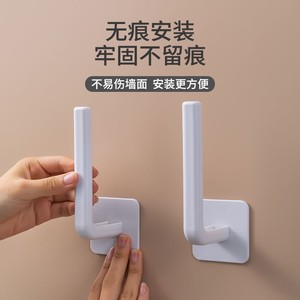 L Shape Adhesive <b>Hooks</b> Wall Mounted Heavy Duty For Clothes And <b>Kitchen</b> Use - Product Image 2