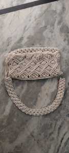Handwoven Bohemian Crochet Flap Closure Eco Friendly Shoulder Bag Crossbody Handbag <b>Tassel</b> Clutch up 1L <b>for</b> Beach Travel Summer - Product Image 2
